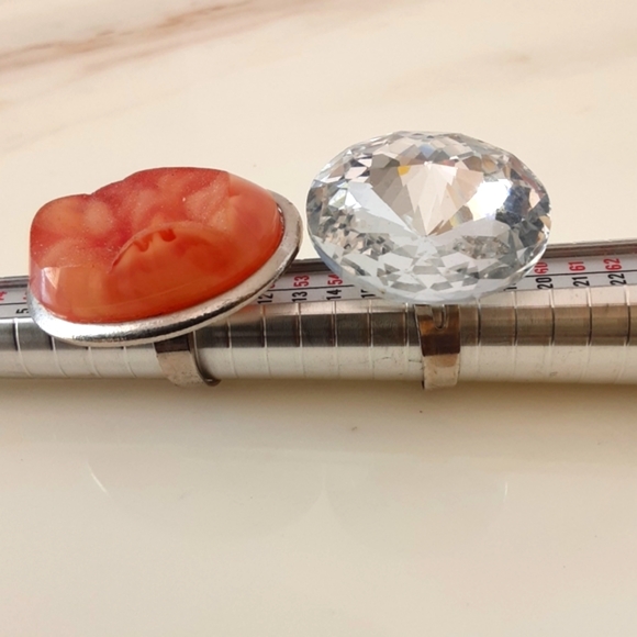 FASHION RINGS HOT ICE & PEACH ADJUSTABLE - Picture 2 of 3